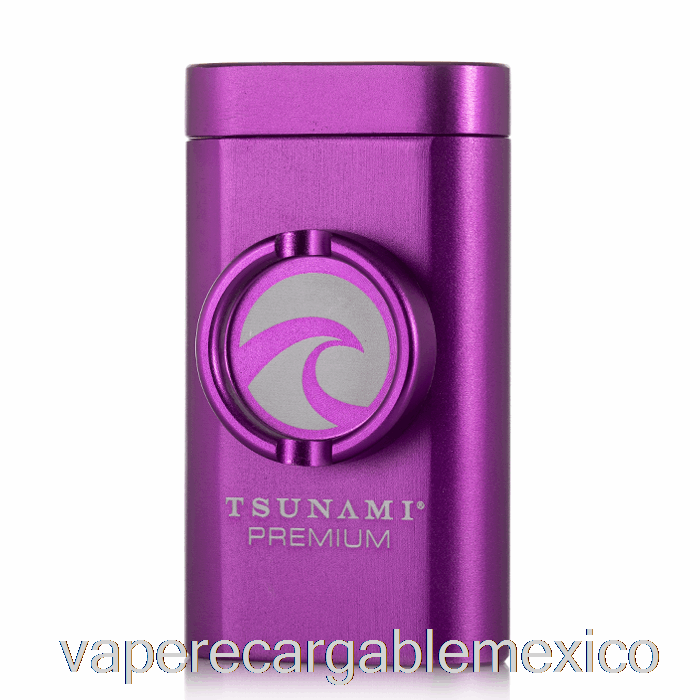 Vape Recargable Tsunami Dugout Y Molinillo Morado